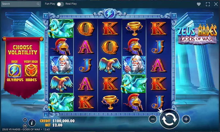 Zeus vs Hades Demo Spelen screenshot 1